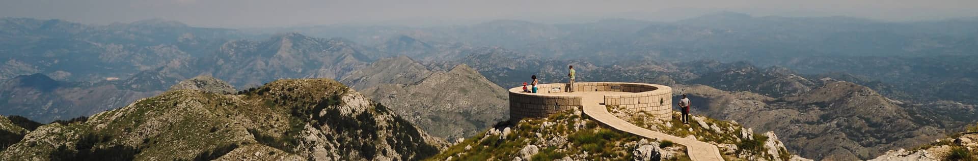 Panoramic view of Lovćen Mausoleum, Montenegro.